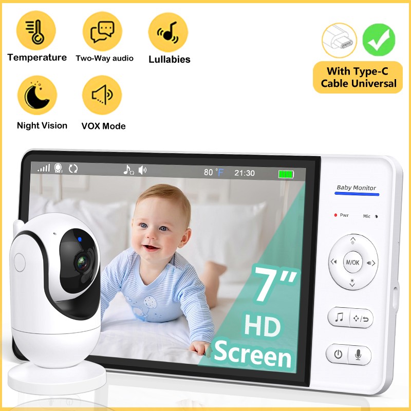 No WiFi 7 Inch Baby Monitor 2- - đánh giá và giá Home Cinema Wireless